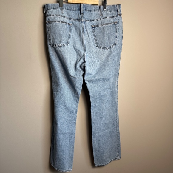 Old Navy Men's Straight Light Wash Blue Jeans 38x32 Western Rodeo Stampede Denim - Picture 7 of 15